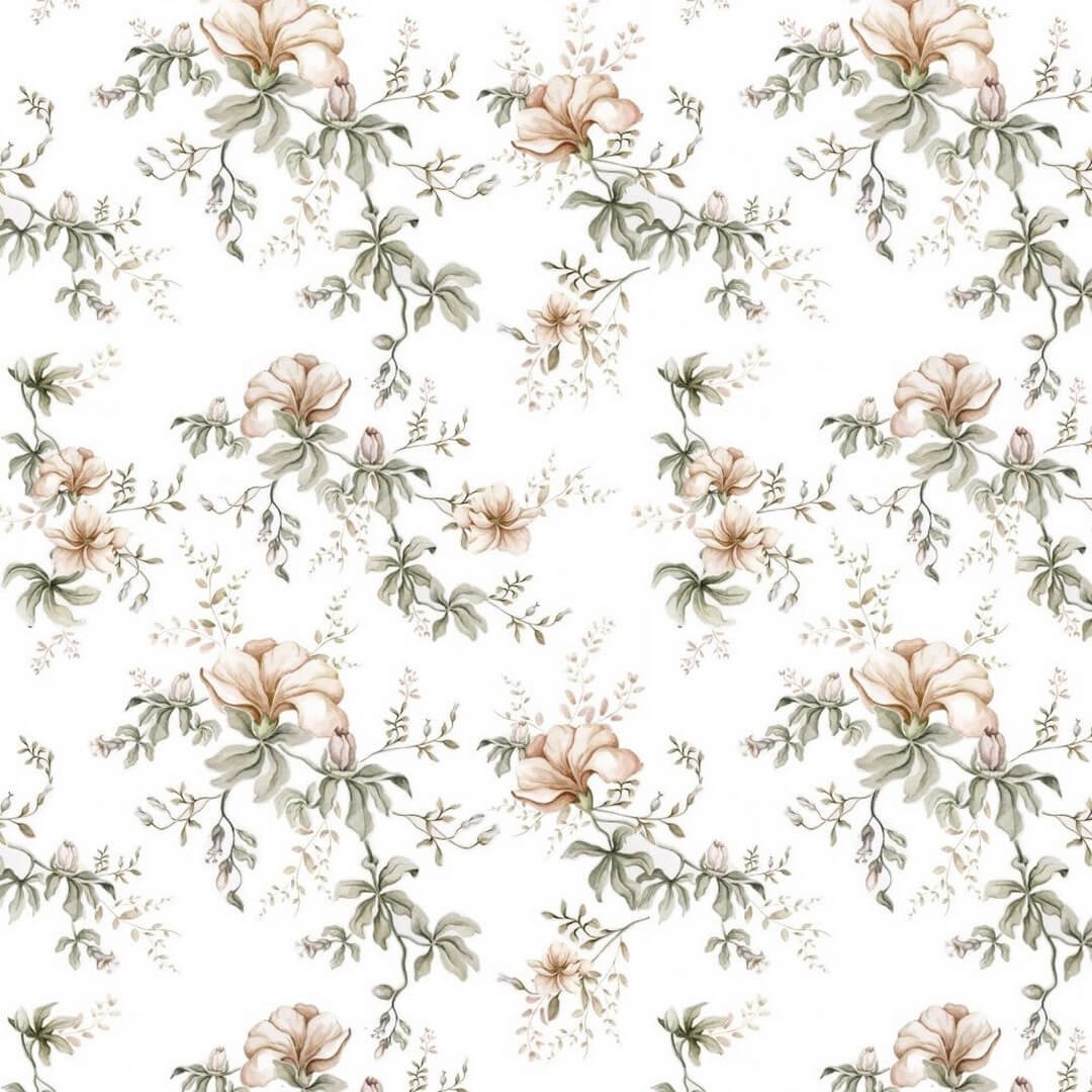 Tapeta kwiaty Flowers Of Wilderness White Dekornik DEKO.TAP.128