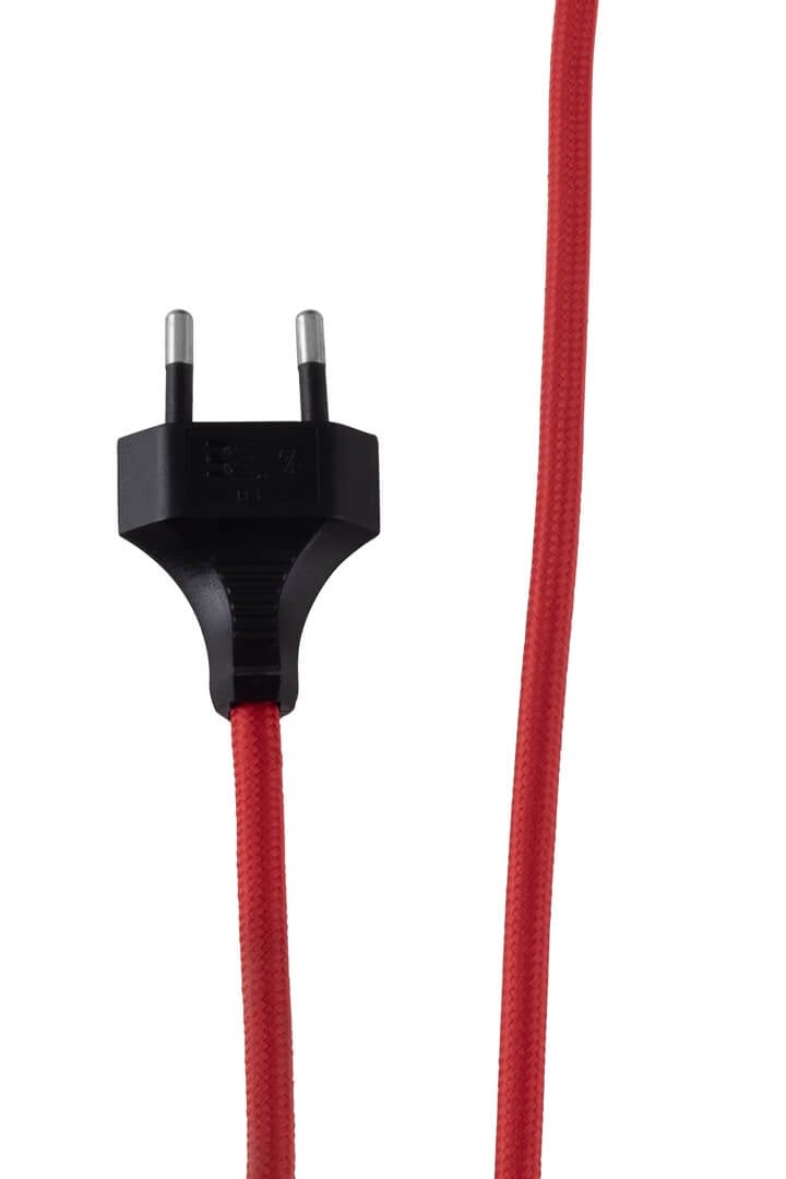Lampa stołowa z wejściem USB 216705 Bob 14 Red Globen