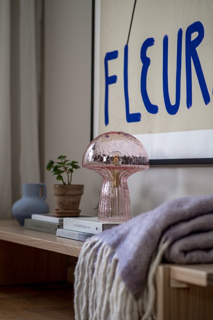 Lampa stołowa jak grzybek 621404 Fungo 22 Special Edition Pink Globen