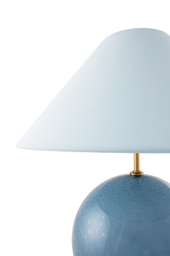 1 szt / 24 H Lampa stołowa klasyczna 624609 Iris 35 Dove Blue Globen
