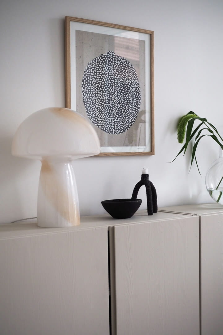 Lampa stołowa jak grzybek 621202 Fungo Swirl 30 Beige Globen