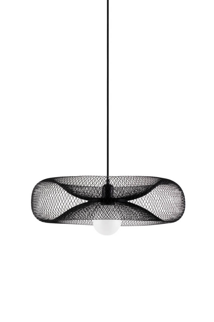 Lampa wisząca nowoczesna siatka 253611 Torus 50 Black Globen
