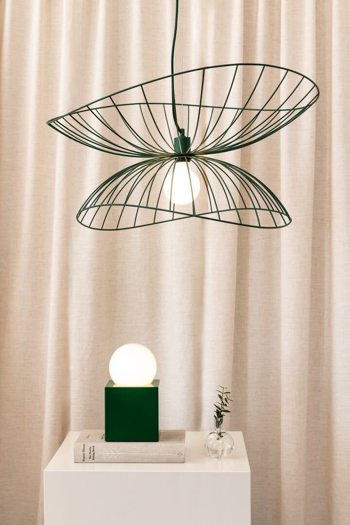 Lampa wisząca minimalistyczna 258003 Ray 70 Green Globen