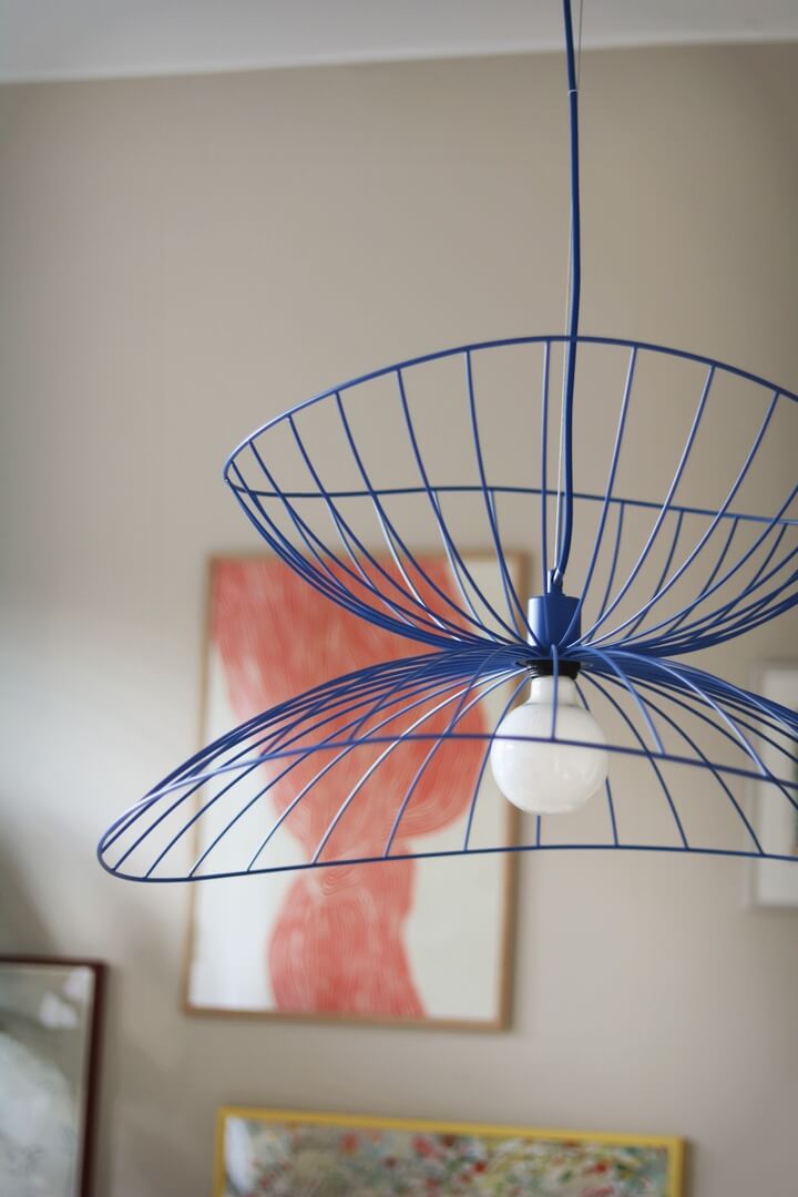 Lampa wisząca minimalistyczna 258009 Ray 70 Blue Globen