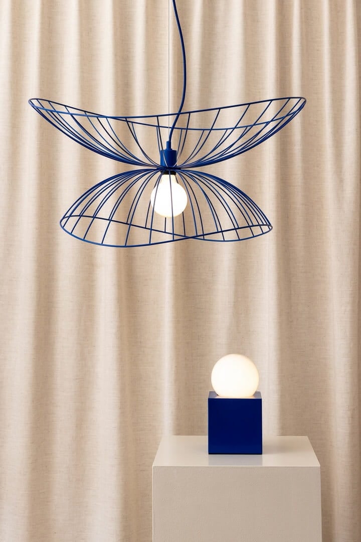 Lampa wisząca minimalistyczna 258009 Ray 70 Blue Globen