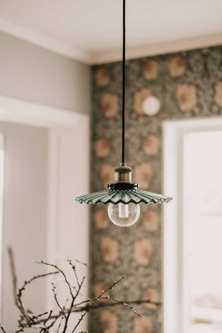 Lampa wisząca vintage 641303 Cobbler 25 Green Globen