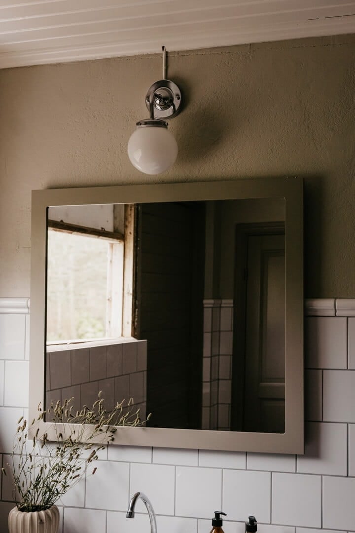 Kinkiet vintage do łazienki 990552 Alley Chrome/White Globen IP44