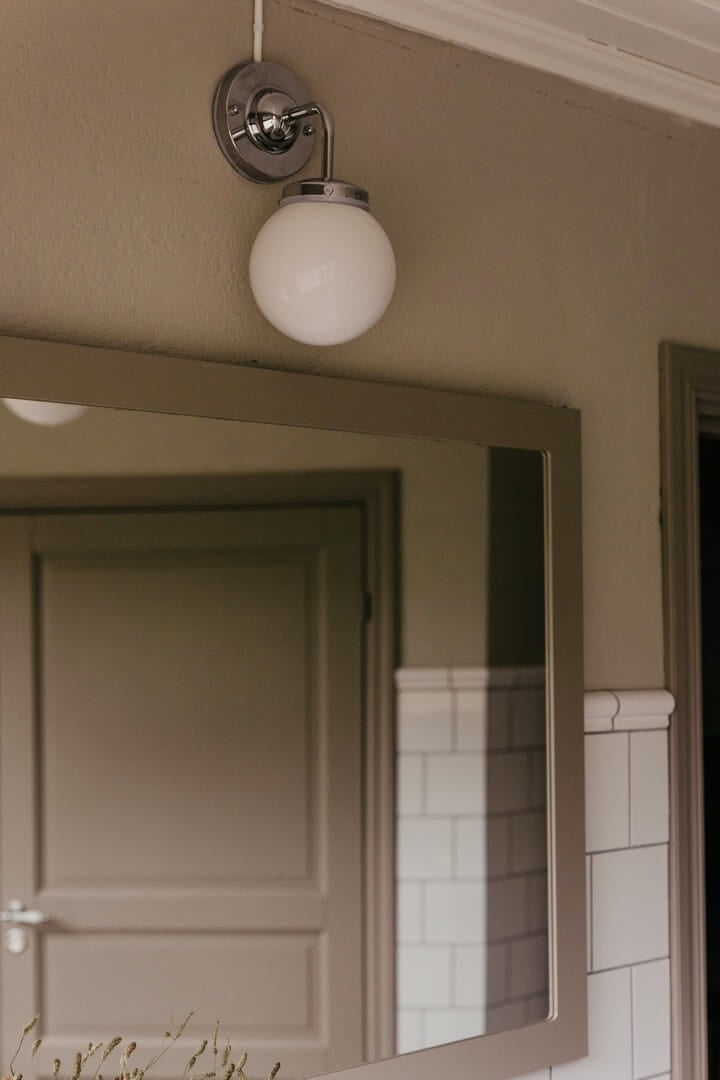 Kinkiet vintage do łazienki 990552 Alley Chrome/White Globen IP44