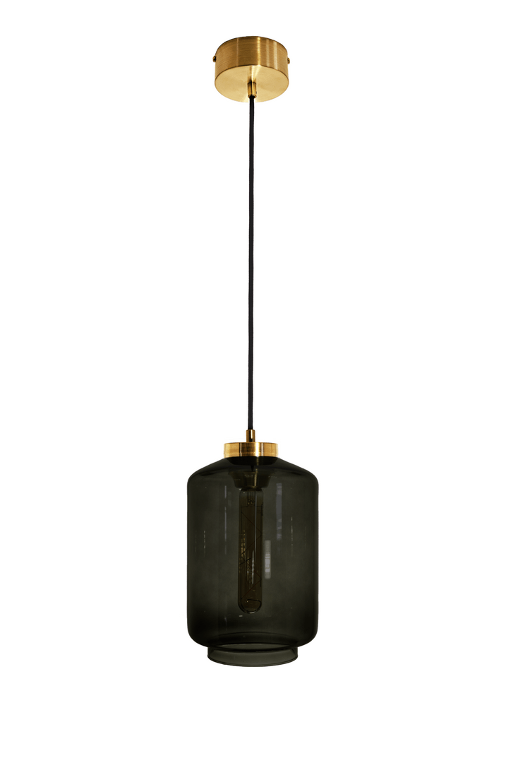 Lampa wisząca pojedyncza Famlight Leyte Grey Brass