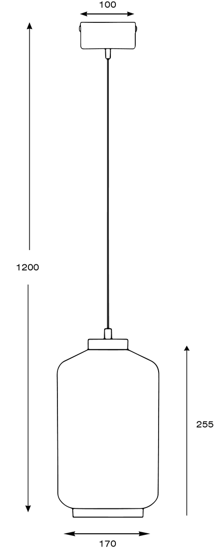 Lampa wisząca pojedyncza Famlight Leyte Grey Brass