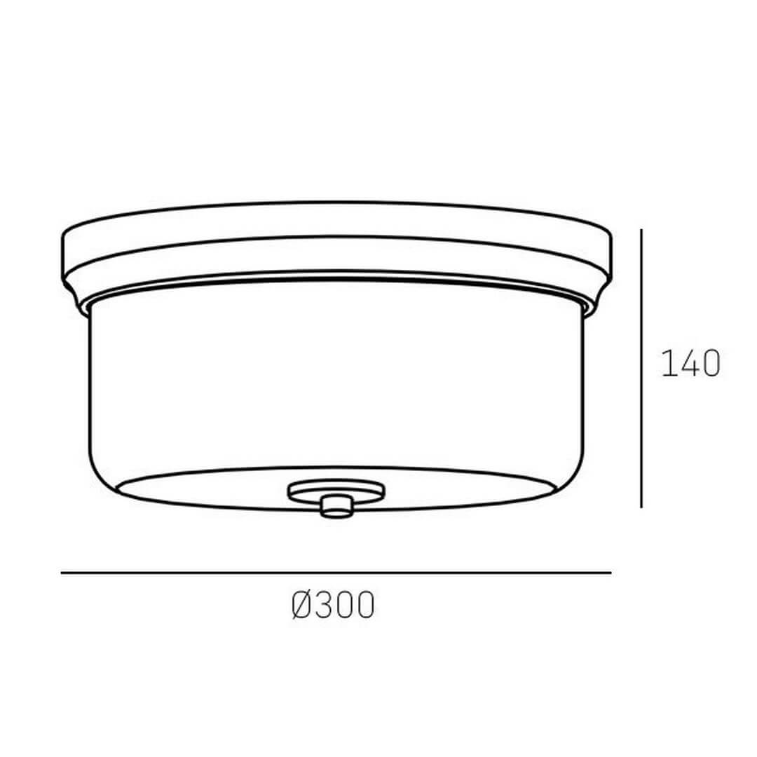 Plafon C02381BR DRESDEN Cosmo Light
