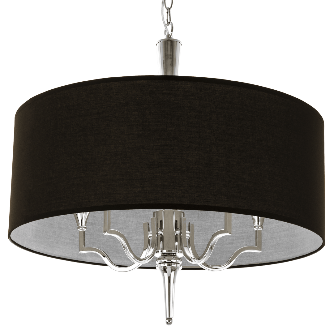 Lampa wisząca w nowojorskim stylu P05922NI-BK WASHINGTON Cosmo Light