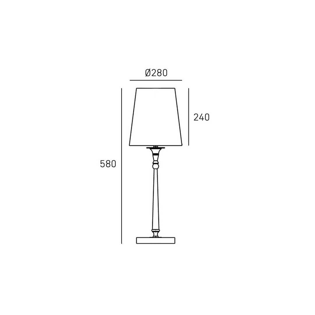 Lampa stołowa T01210NI-WH Cosmo Light