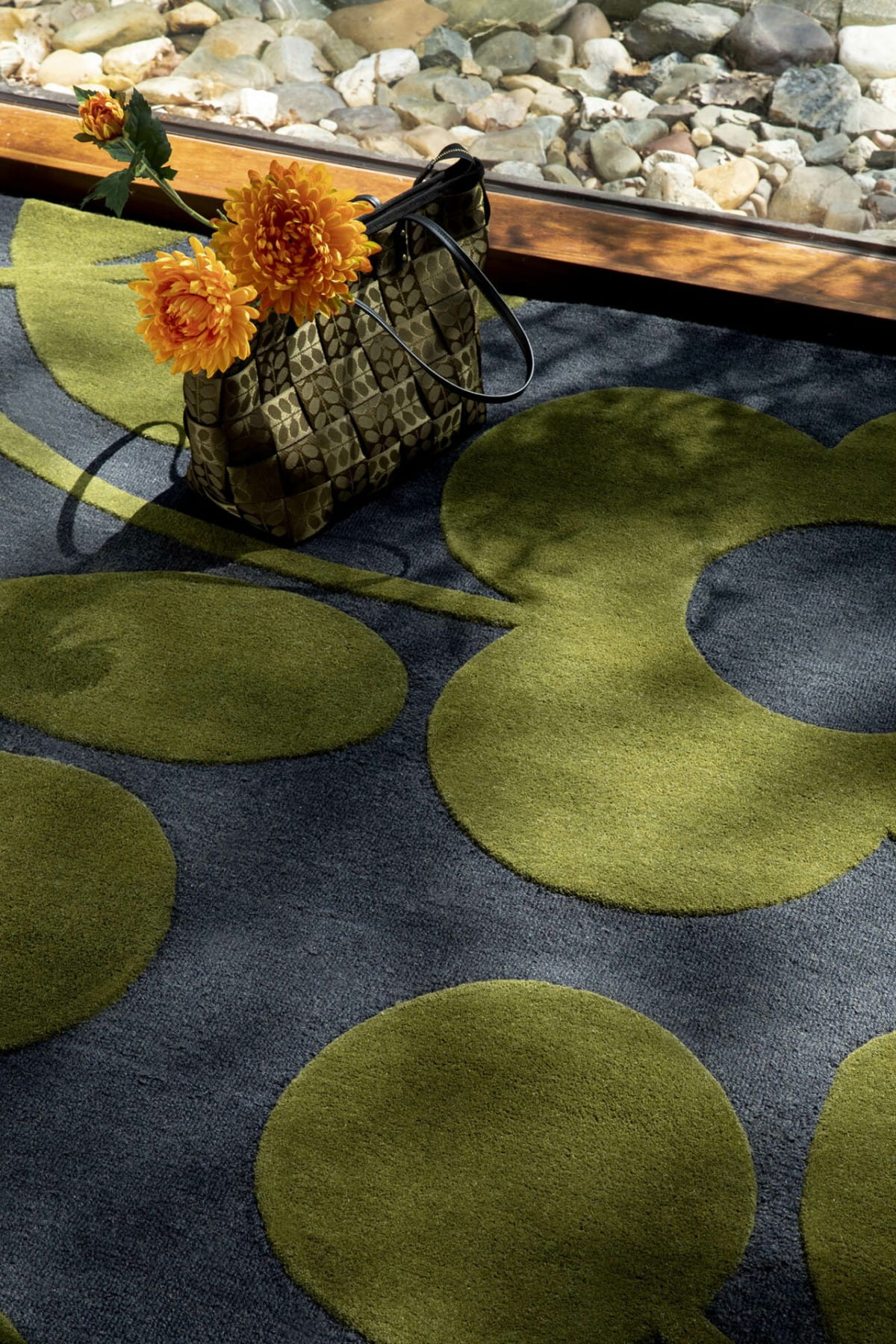 Dywan kwiaty SPRIG STEM MARINE 63908 Orla Kiely