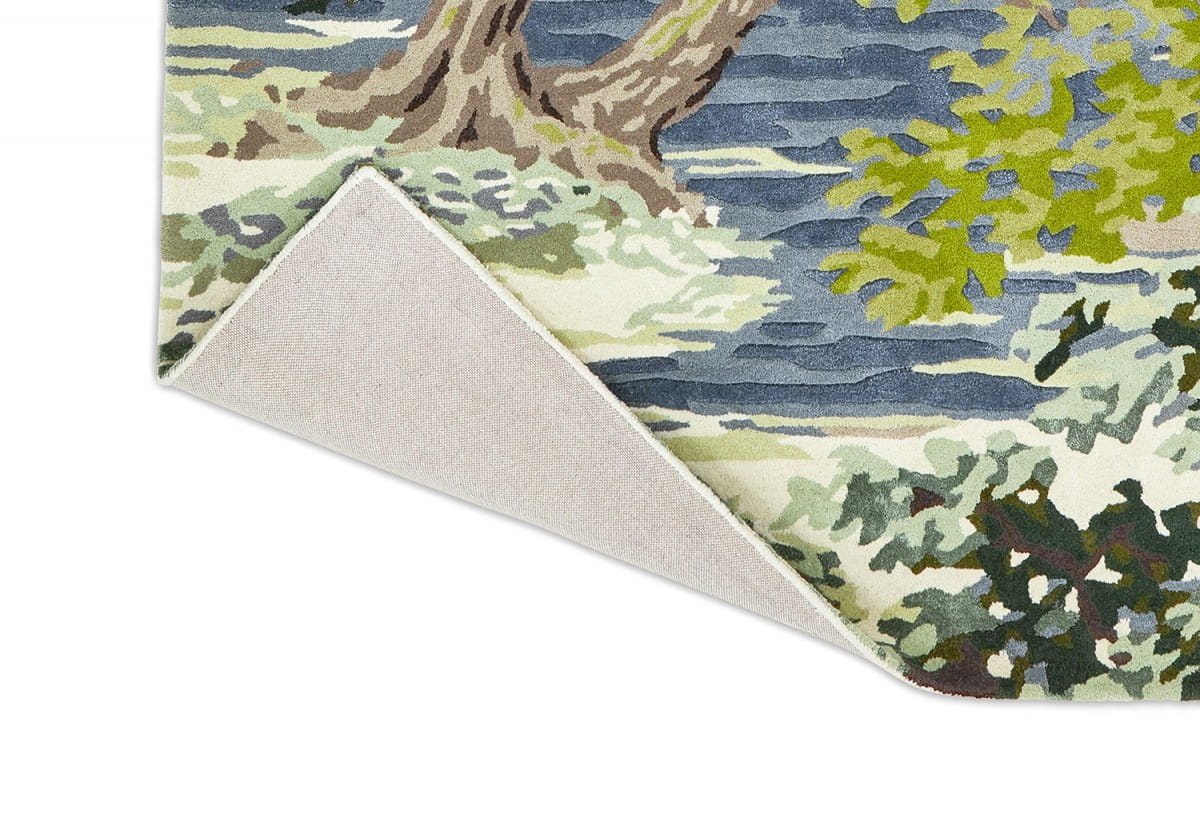 Dywan z roślinnym wzorem ANCIENT CANOPY FOREST GREEN 146708 Sanderson