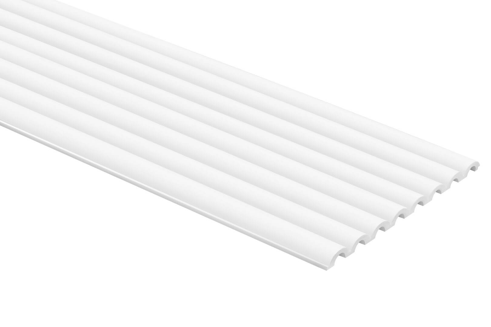Panel ścienny 3D malowany na biało WP001P Duna Mardom Decor - wys. 270 cm