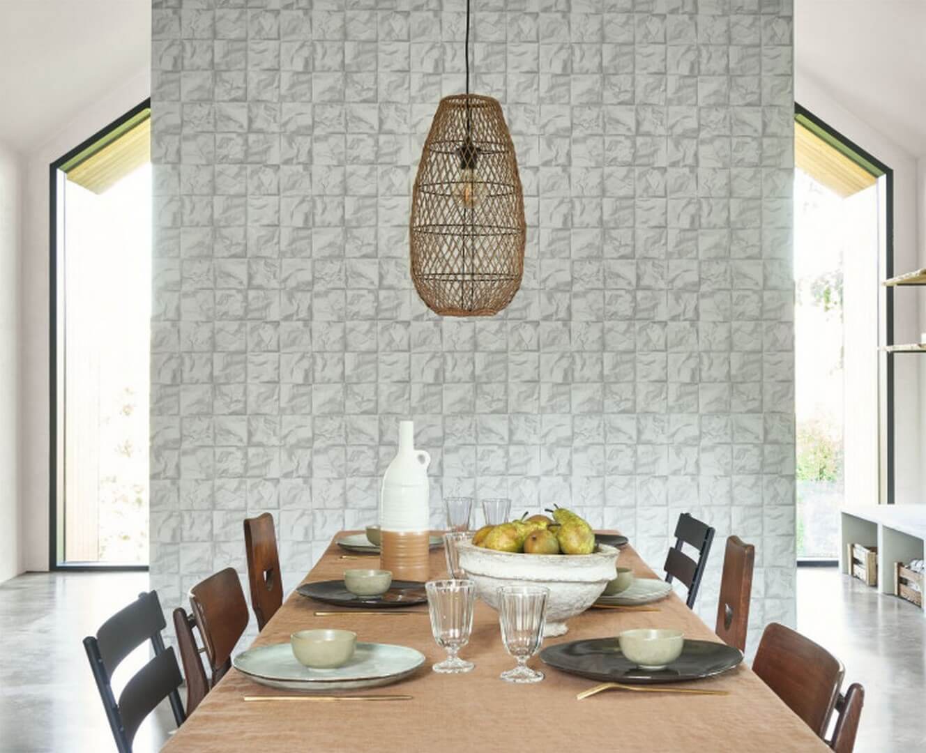 Tapeta kwadraty Casadeco PAPC 89649229 Papier Froisse Papercraft
