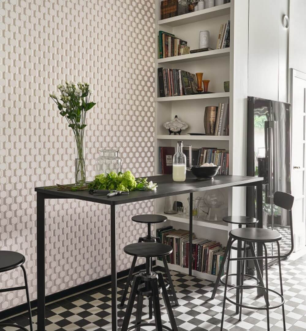 Tapeta heksagony Casadeco DERB 89302640 Hamilton Derby