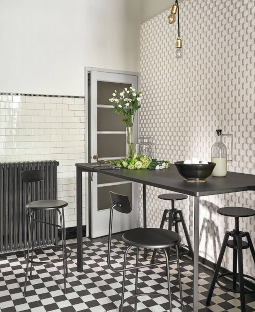 Tapeta heksagony Casadeco DERB 89302640 Hamilton Derby