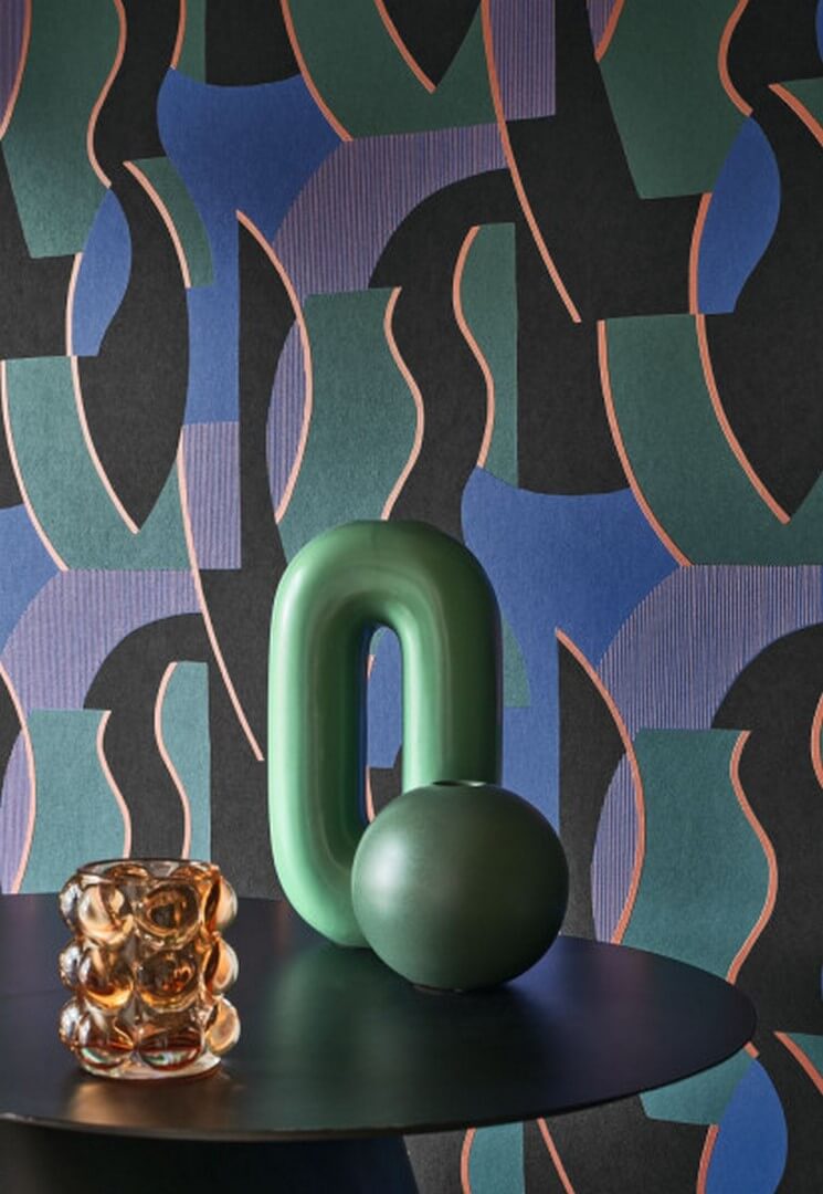 Tapeta geometryczna artystyczna Casadeco MISI 89337997 Concept Milano Sixties