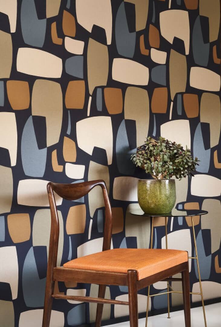 Tapeta geometryczna retro Casadeco MISI 89389515 Module Milano Sixties
