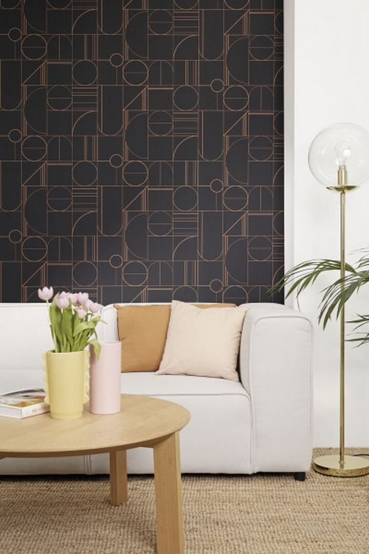 Tapeta geometryczna Caselio OTLS 105069426 Border Outlines