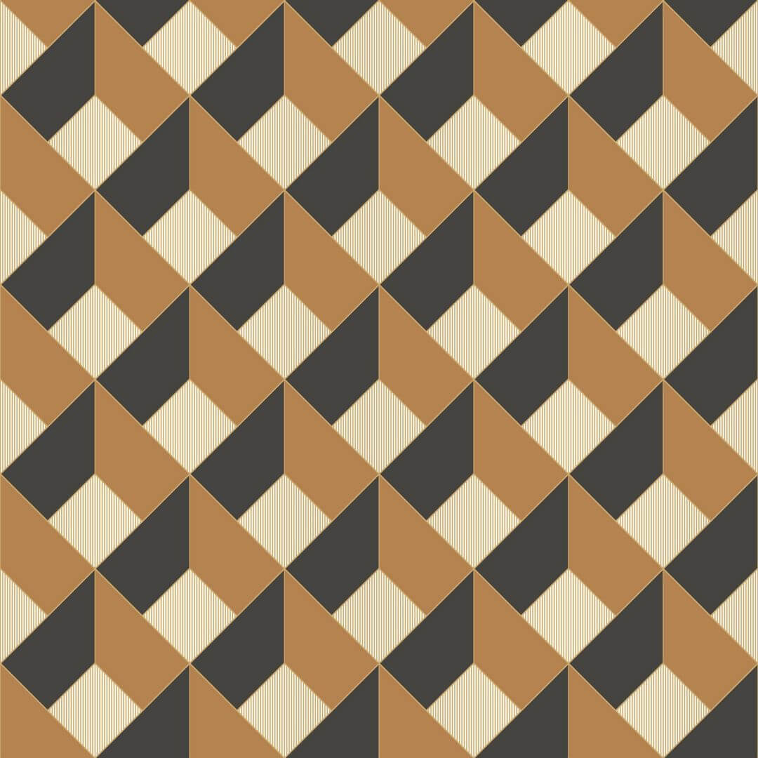 Tapeta geometryczna z efektem 3D Caselio OTLS 105092953 Square Outlines