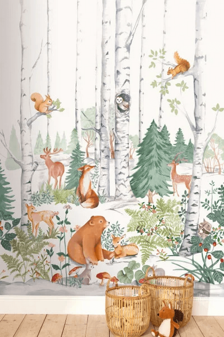 Mural leśne zwierzątka Caselio PMW 104817001 M Enchanted World Pimp My Wall