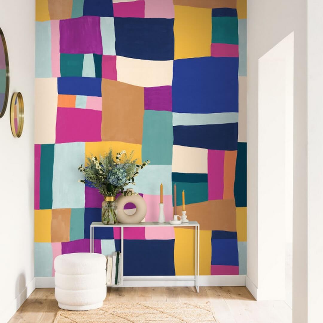 Mural geometryczny patchwork Caselio PMW 104893401 M Wonderfull Patchwork Pimp My Wall