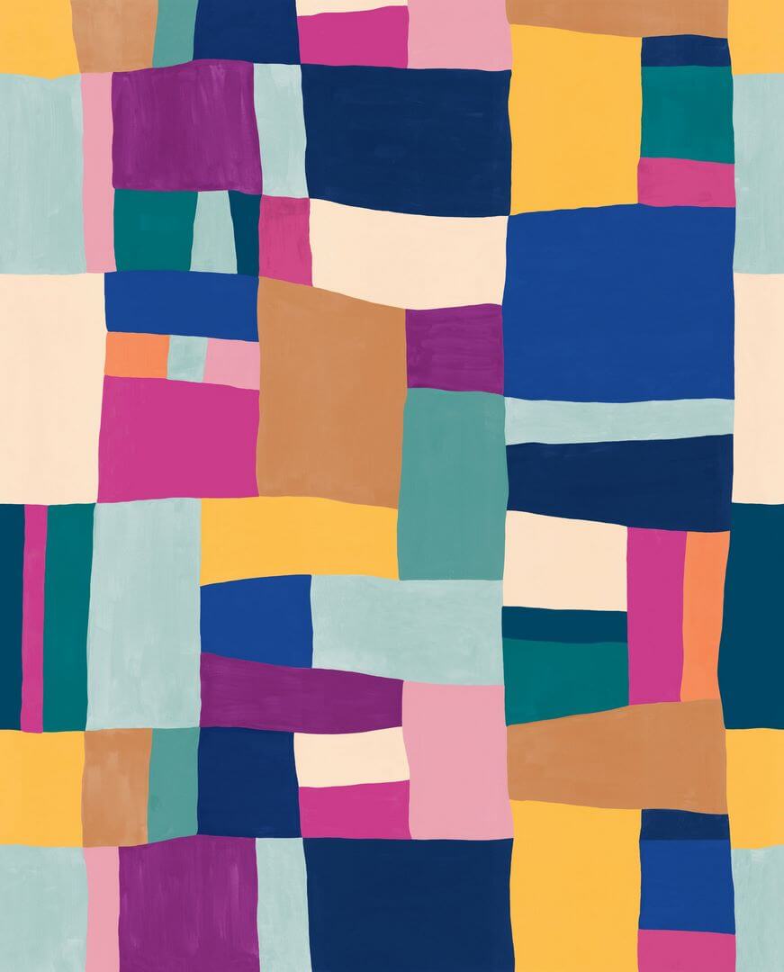 Mural geometryczny patchwork Caselio PMW 104893402 L Wonderfull Patchwork Pimp My Wall