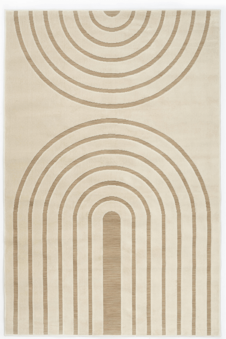 1szt / 24H 160x230 cm Dywan zewnętrzny SERRA beżowy Carpet Decor Outdoor/Indoor