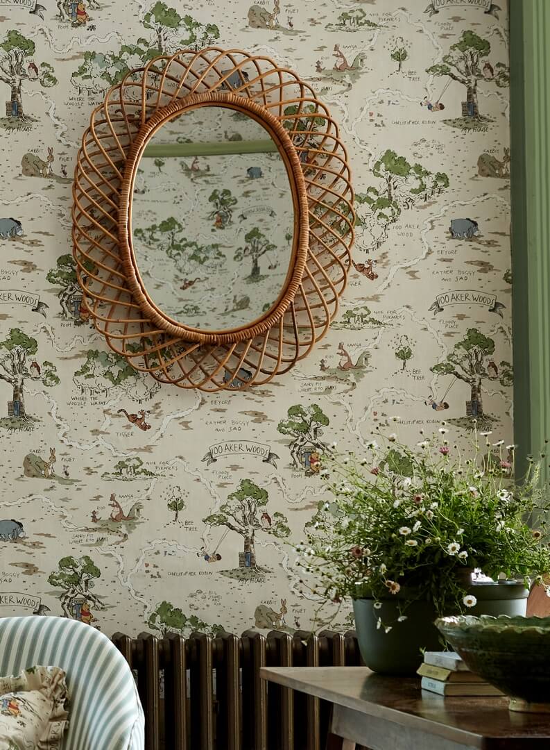 Tapeta Disney mapa Stumilowego Lasu Sanderson 217291 Hundred Acre Wood
