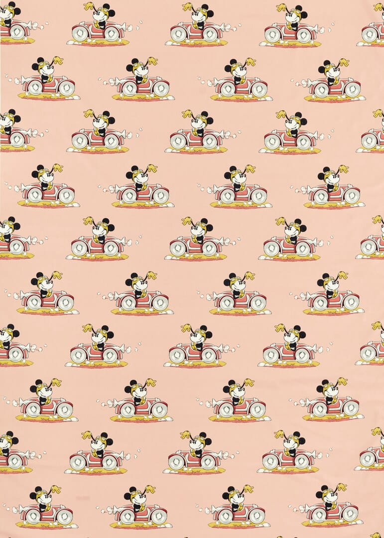Tkanina Disney Myszka Minnie w samochodzie Sanderson 227147 Minnie On The Move