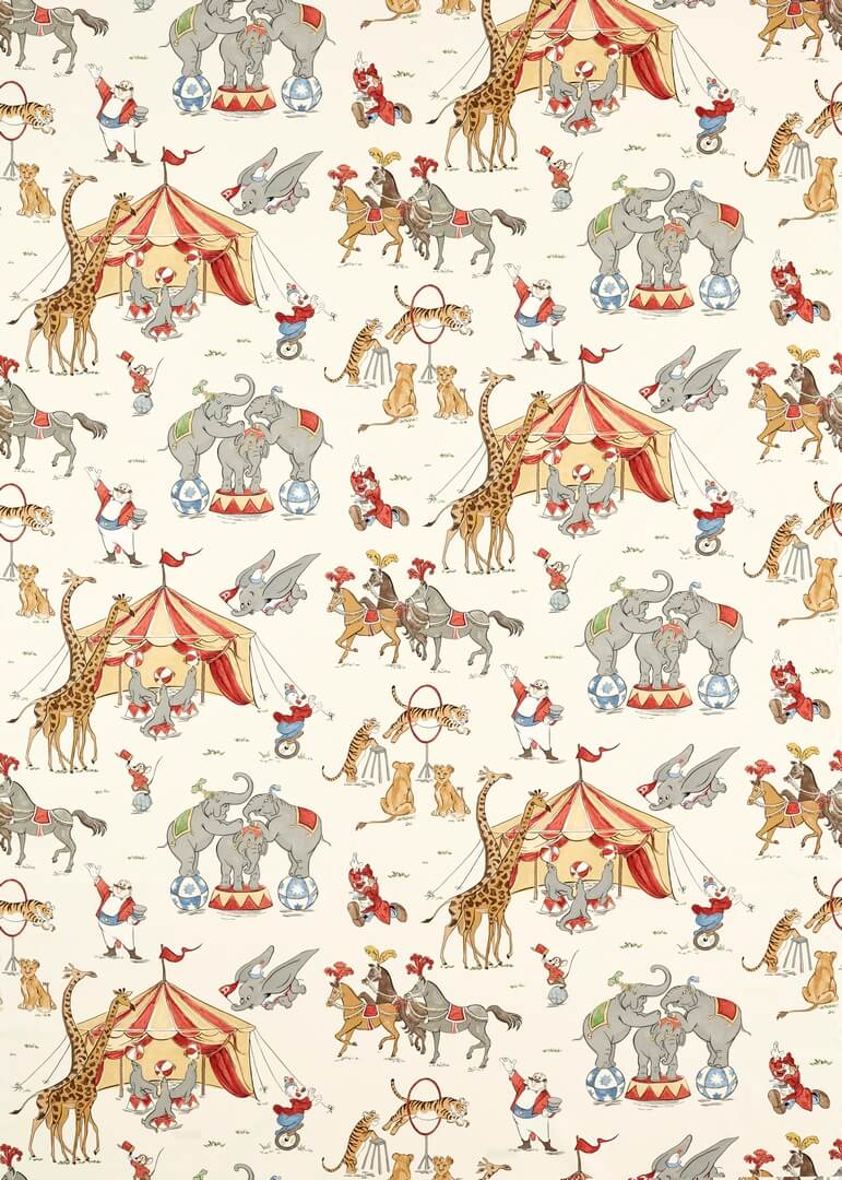 Tkanina Disney Dumbo w cyrku Sanderson 227163 Dumbo