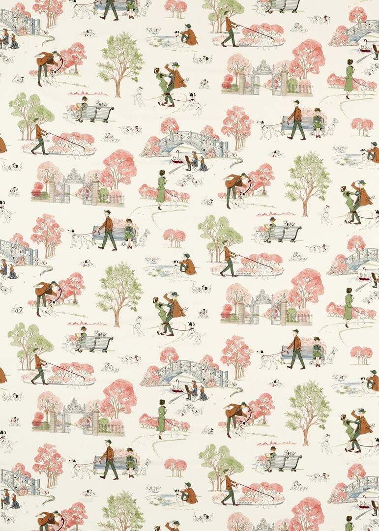 Tkanina Disney 101 Dalmatyńczyków Sanderson 227168 101 Dalmatians