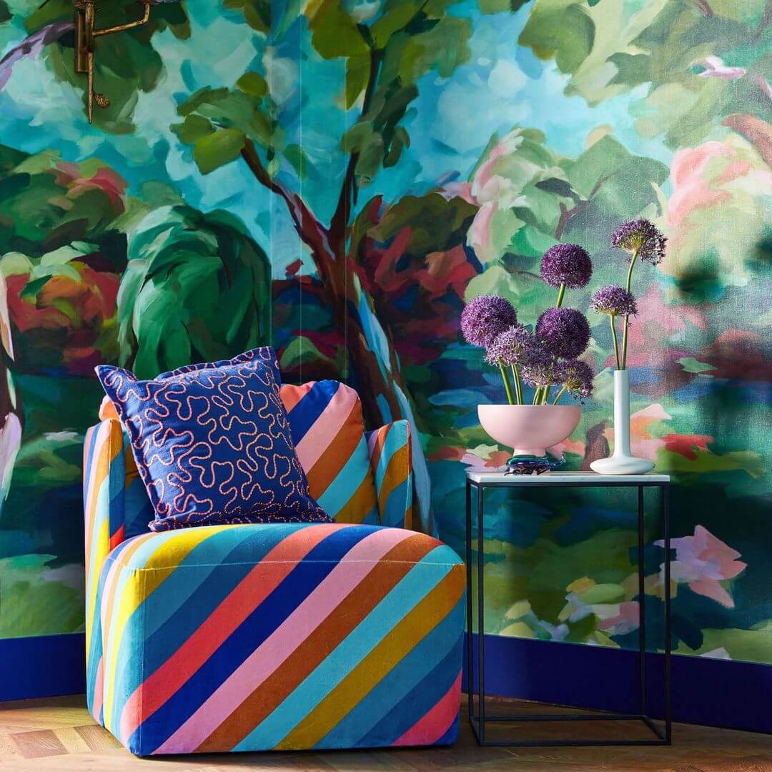 Mural krajobraz ogrodu Harlequin 113068 In The Woods Sophie Robinson