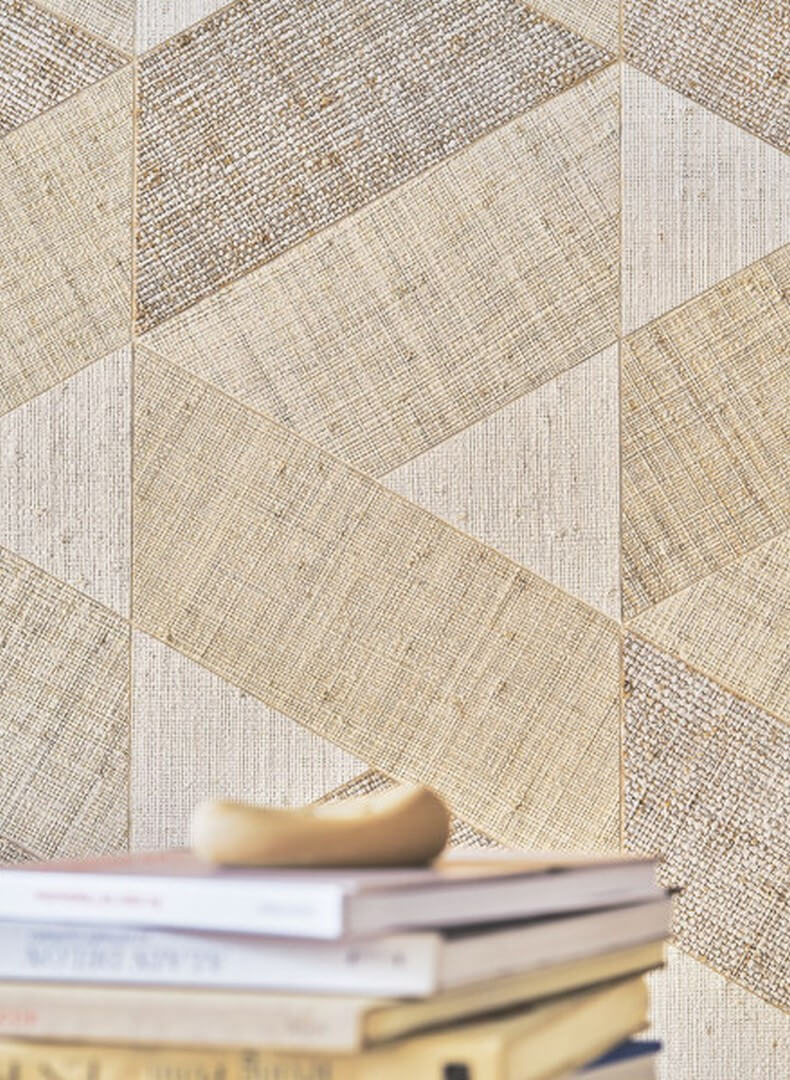 Tapeta geometryczna z rafii Casamance 71240112 Solal