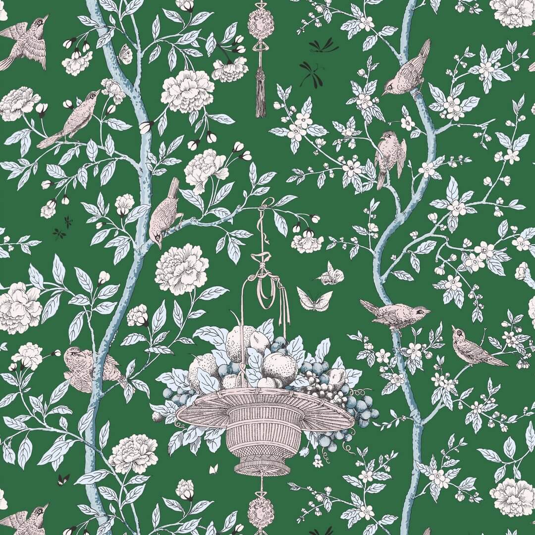 Tapeta botaniczna w stylu chinoiserie Lorenzo Castillo LCW 1080-001 ROGER Tana