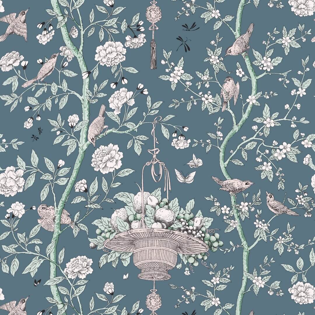 Tapeta botaniczna w stylu chinoiserie Lorenzo Castillo LCW 1080-003 ROGER Tana