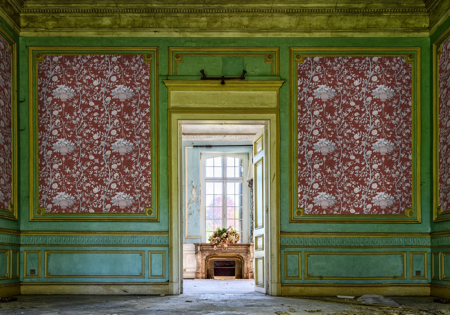 Tapeta botaniczna w stylu chinoiserie Lorenzo Castillo LCW 1080-005 ROGER Tana