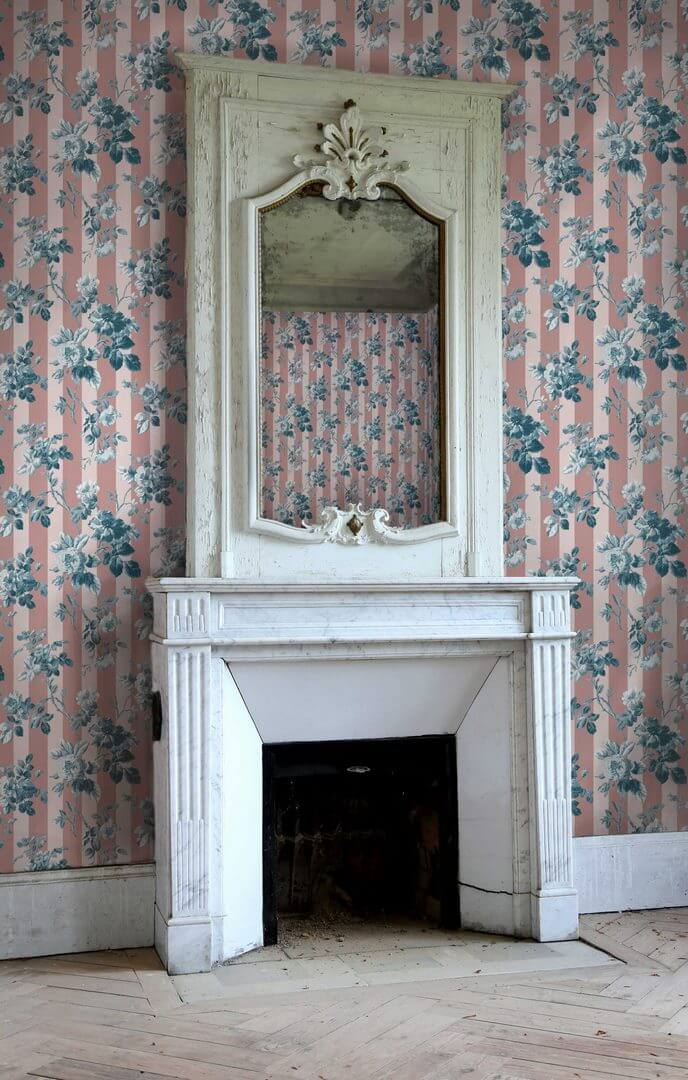 Tapeta kwiaty i pasy Lorenzo Castillo LCW 1082-003 CRONOS Tana