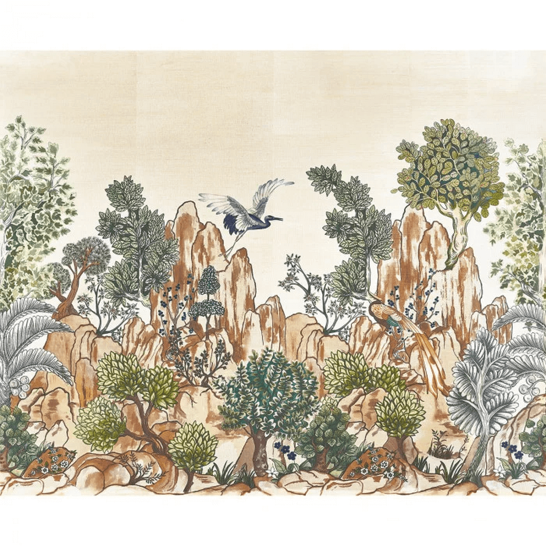 Mural botaniczny krajobraz Casamance 71280118 Hang Mua Exploration