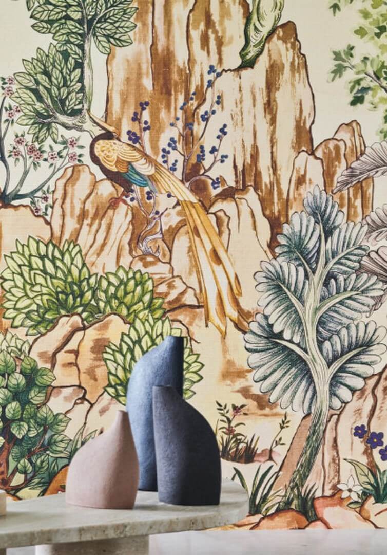 Mural botaniczny krajobraz Casamance 71280118 Hang Mua Exploration
