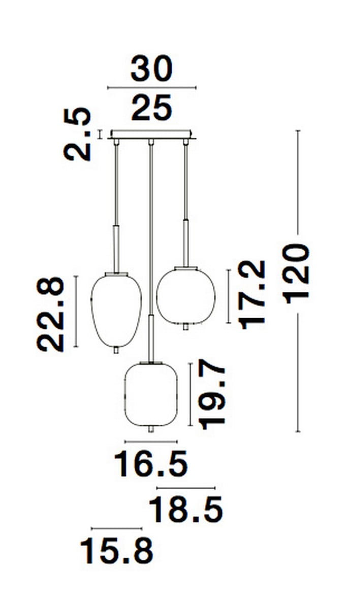 Lampa wisząca nowoczesna Luces Exclusivas MARC LE42724