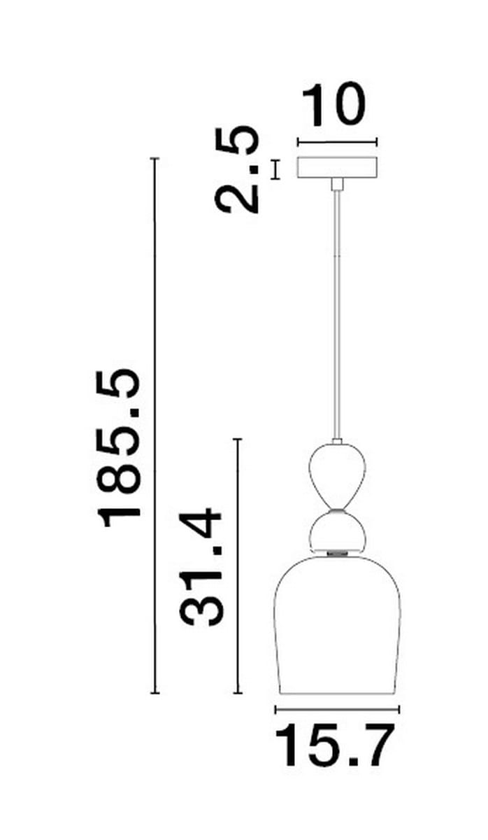 Lampa wisząca nowoczesna Luces Exclusivas BALAM LE43397