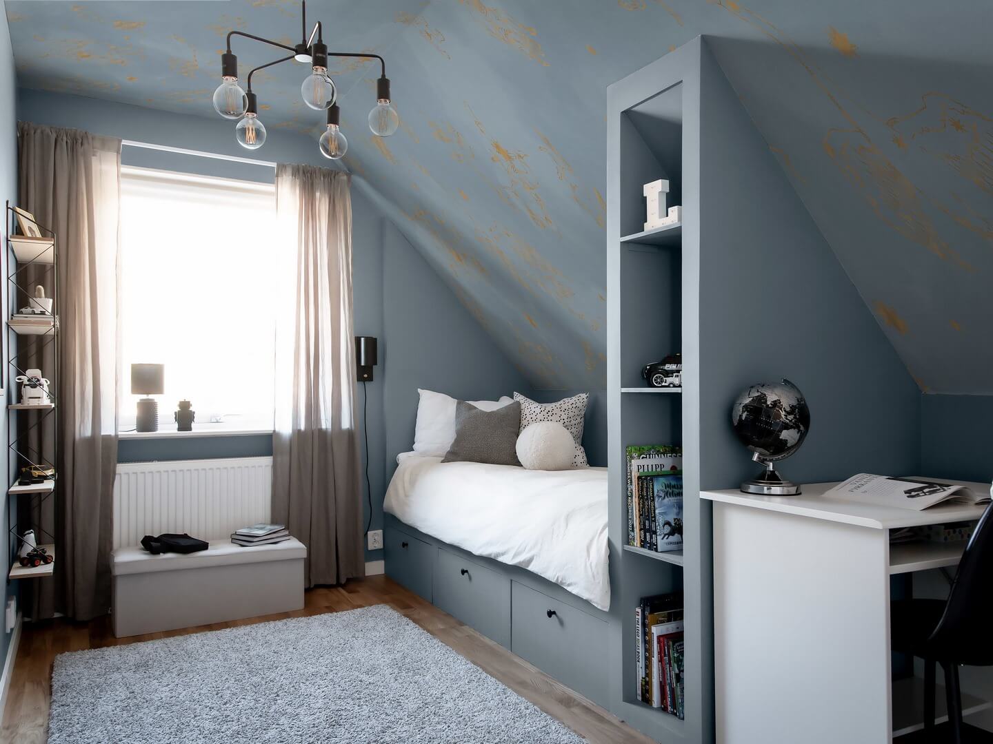 Mural znaki zodiaku i gwiazdy Boras Tapeter Studio 9562W Constellations Ceiling