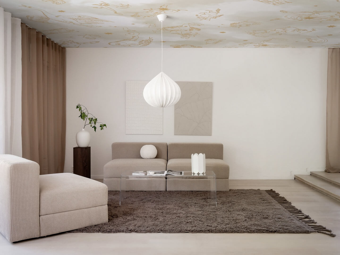 Mural znaki zodiaku i gwiazdy Boras Tapeter Studio 9563W Constellations Ceiling