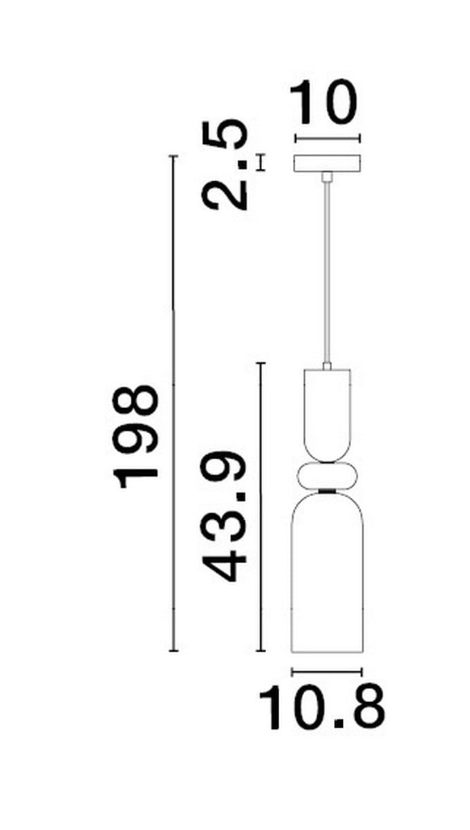 Lampa wisząca nowoczesna Luces Exclusivas BALAM LE43399