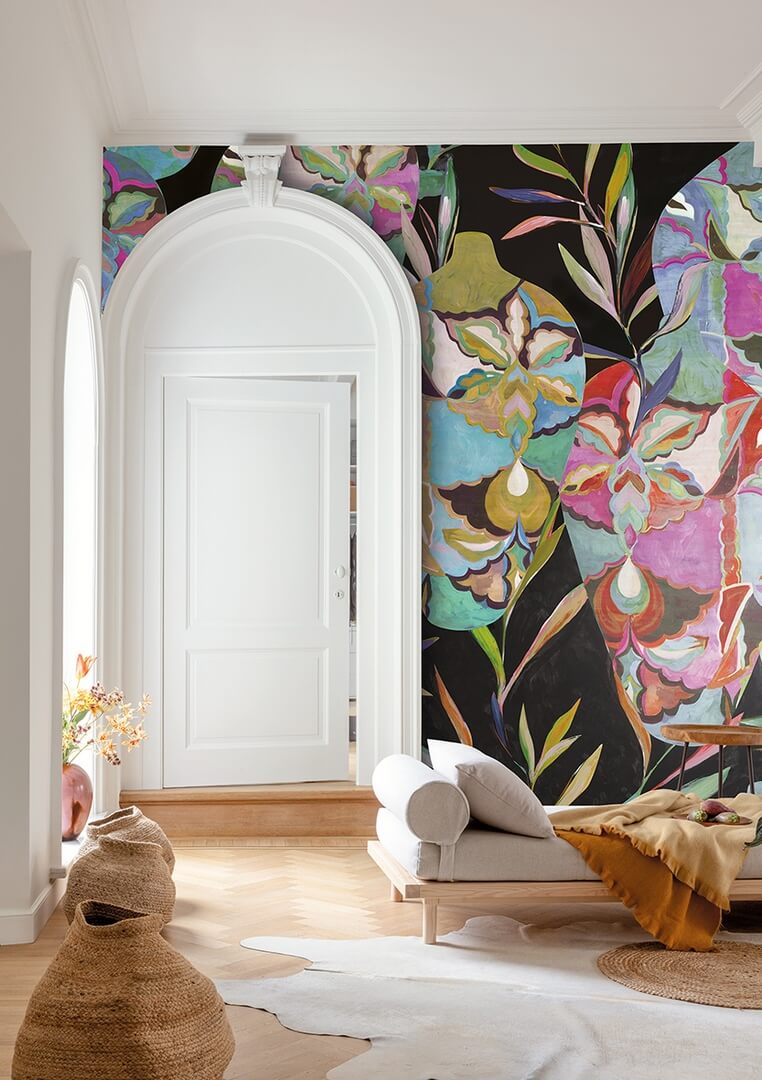 Mural wazony i liście Khroma DG4AMP1011 Amphor Wall Designs IV