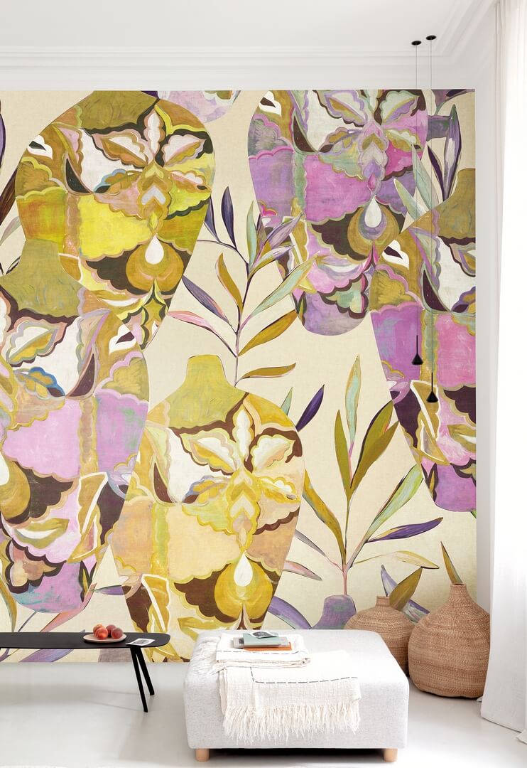 Mural wazony i liście Khroma DG4AMP1021 Amphor Wall Designs IV